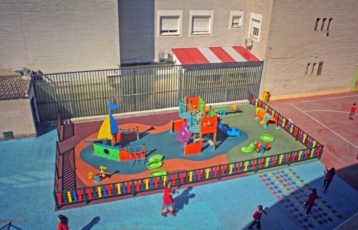 Patio 2 del colegio Fernando de Rojas